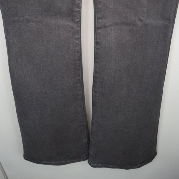 New Good American Power Stretch Pull-On Flare Jeans in Black001 size 2/26 - Picture 6 of 15